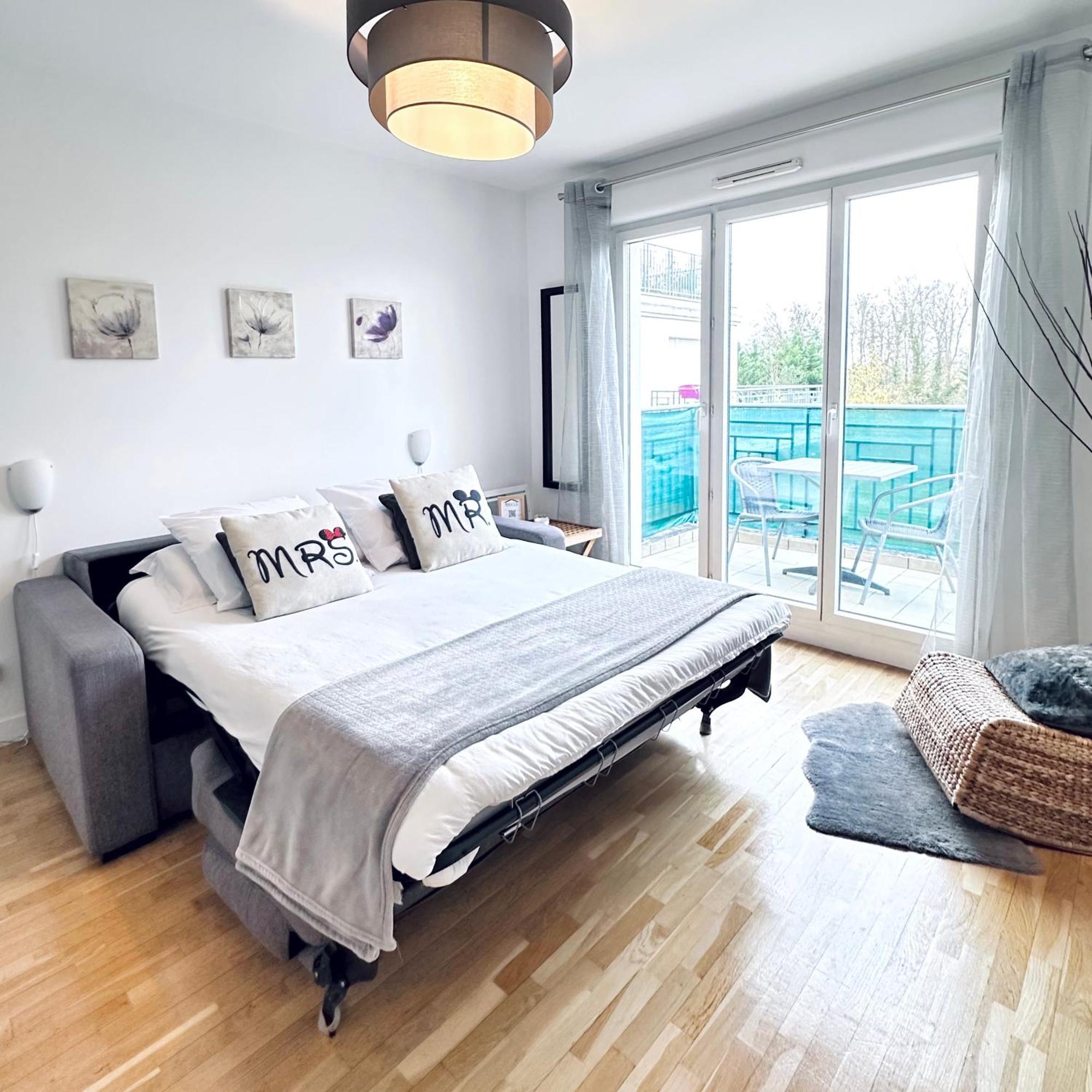 Sweet Apartment In Front Of Disneyland'S Castel 蒙泰夫兰 外观 照片